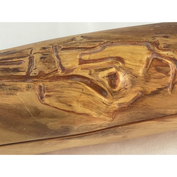 Trails End Colorado Rustic Live Edge Wood Log Hinged Keepsake Box 00845 - Picture 5 of 11